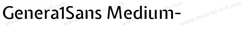 Genera1Sans Medium字体转换
